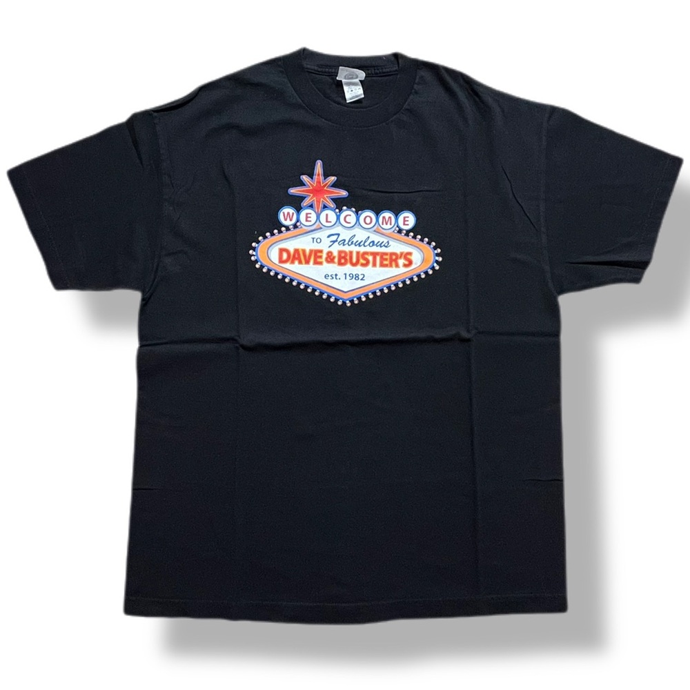 VTG Y2K Dave & Buster’s Welcome To Fabulous Vegas DS T-Shirt Troy High School XL